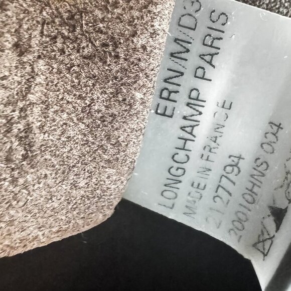 Longchamp Essential Embossed Leather North/South Tote Ombré Brown - Picture 9 of 16